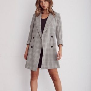 Vetta plaid blazer dress